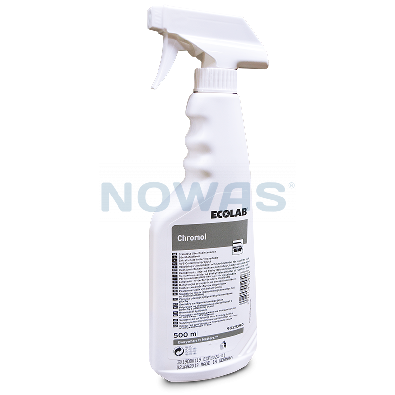 Ecolab Chromol Stål/ metallglans 500 ml. - Spesialrengjøring - NOWAS AS